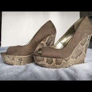 Suede Platform Wedges